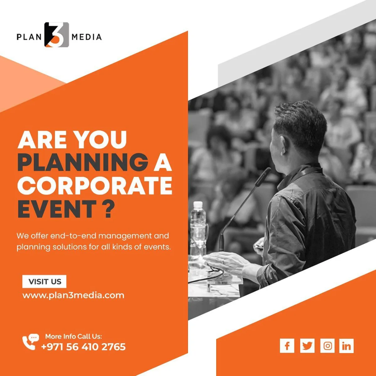 Plan3Media Event Management LLC - Services & Organizations products | United Arab Emirates