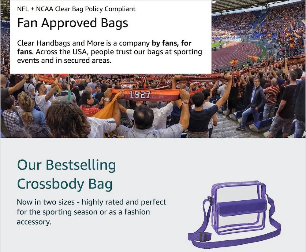 Clear Handbags & More - Apparel & Textiles products | United States