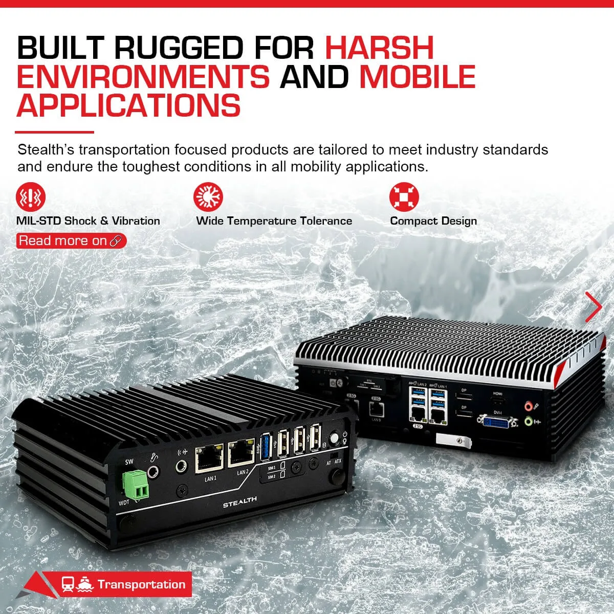 Stealth Computer Company
Rugged Computers, Industrial Displays, Peripherals Production, Resources & Commercial Supply — Stealth Computer Company